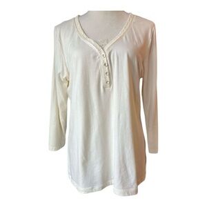 White Stag White Long Sleeve Blouse (924-4)